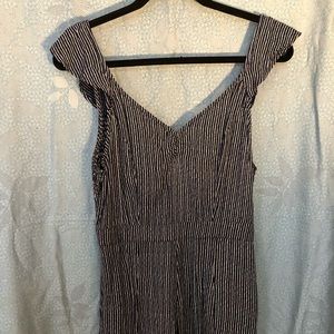 NWT. American Eagle blue and white stripped romper